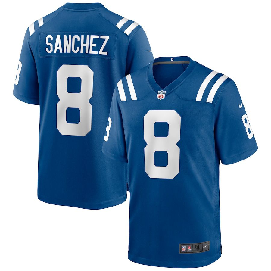 Men Indianapolis Colts #8 Rigoberto Sanchez Nike Royal Game NFL Jersey
